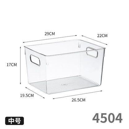 Enlarge 40cm Long Transparent Box Narrow Long Square Storage Box 15cm Wide Water-tight Drawer Finishing
