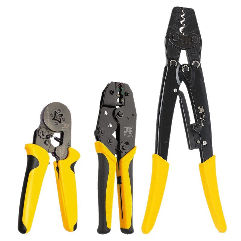 Persian crimping pliers crimping pliers cold pressing pliers wiring terminal pliers squeezing pliers ratchet type insulated terminal spring