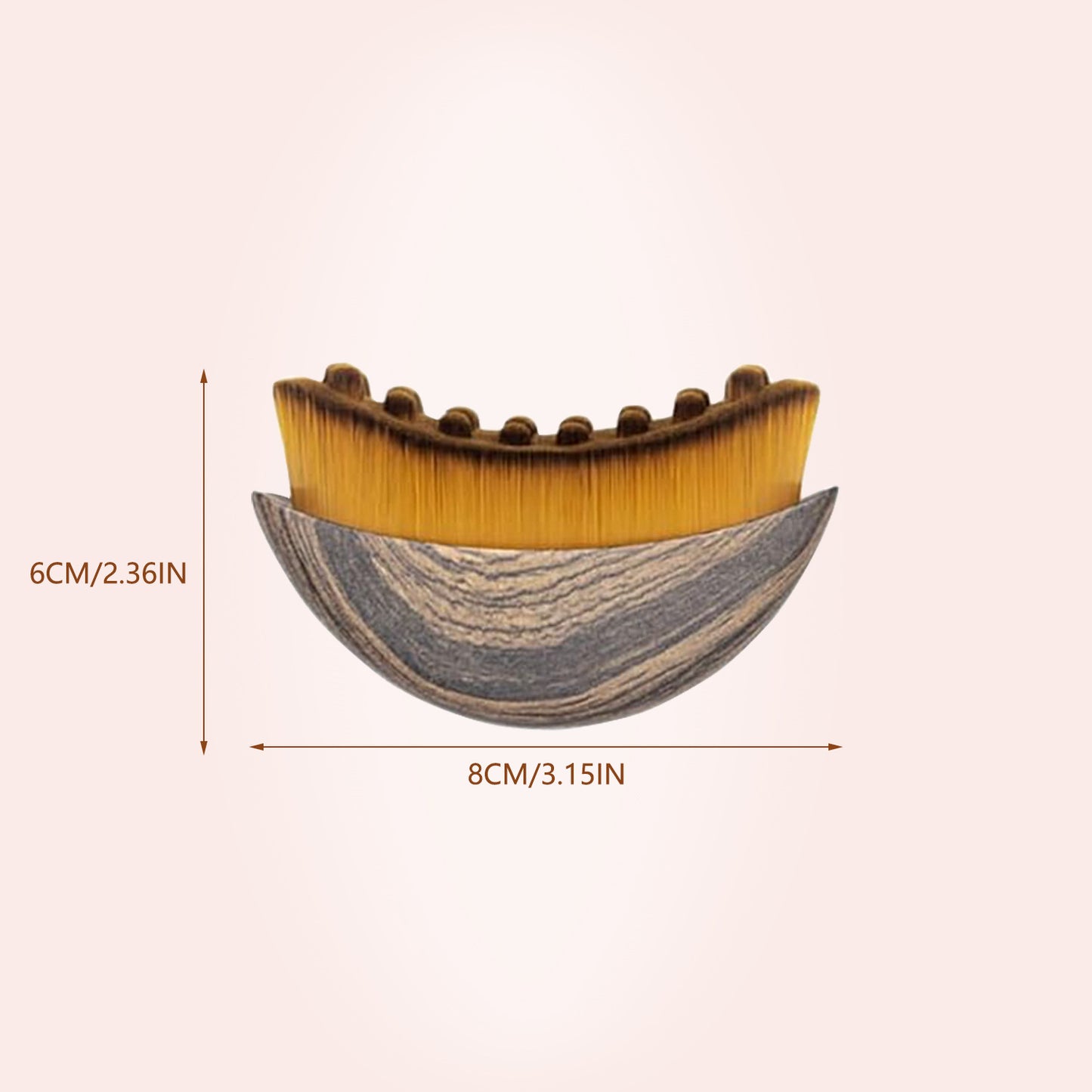 Facial Massage Brush Lymphatic Contouring Face Brush for Face Contouring Eye and Neck Care
