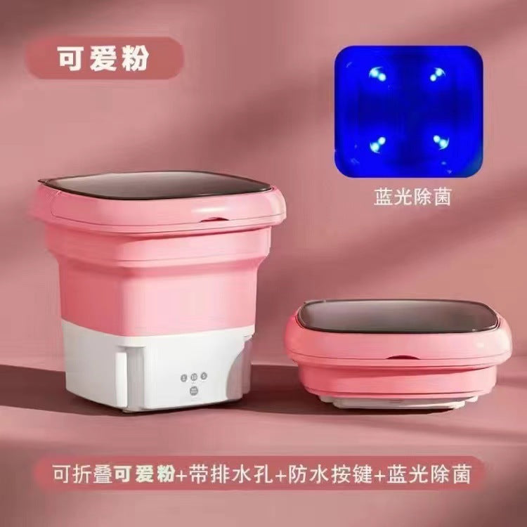 Daifa cross-border folding washing machine mini small washing machine baby underwear wash socks can be dried portable