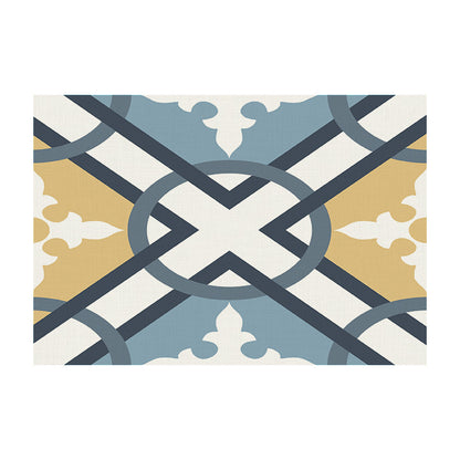 Temu Cross-Border New Product Ins Style Small Fresh Placemat Digital Printing Square Insulation Mat Restaurant Table Mat Wholesale