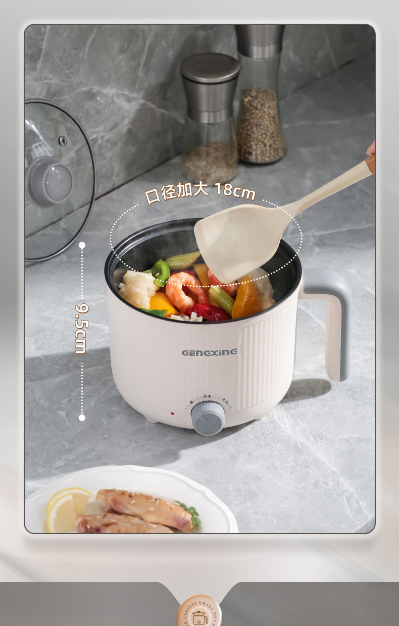 Multi-functional Electric Cooking Pot Household Dormitory Small Electric Pot for Cooking Noodles and Cooking Pot Small Quick-heating Pot Mini Electric Cooking Pot