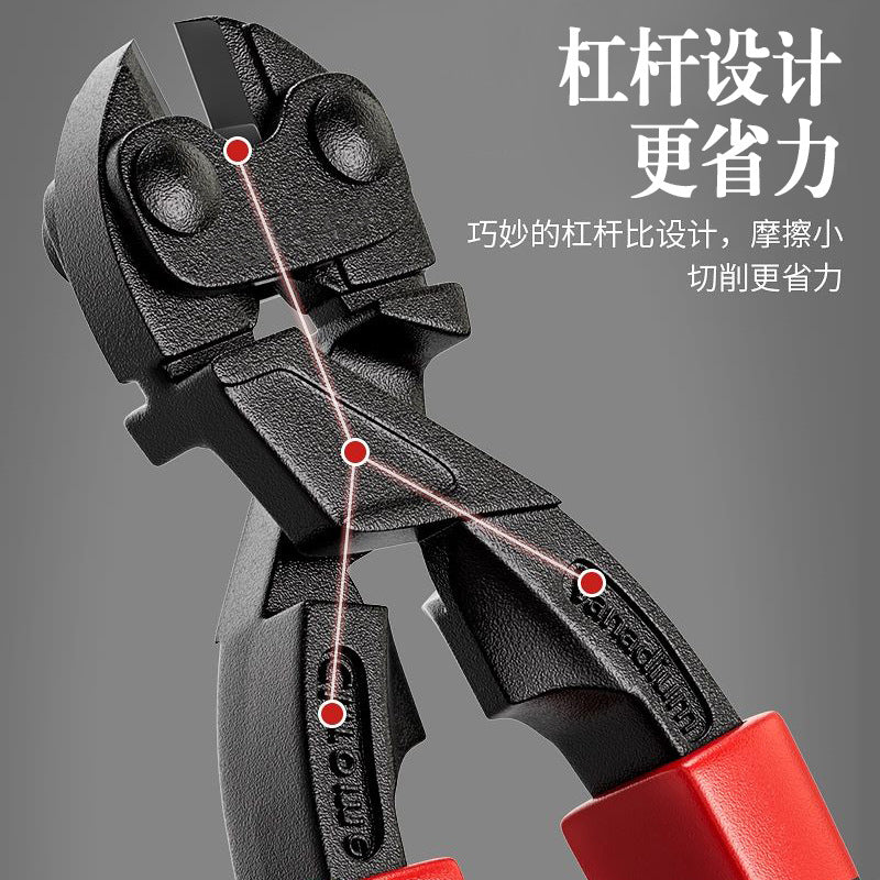 Cross-Border Hot-Selling Mini Bolt Cutters for Cutting Wires and Steel Cables, Portable Bolt Cutters, German Style
