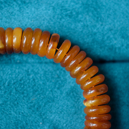 Natural Baltic Bracelet Amber Beeswax Old Spacer Bracelet Wax Full All-match Accessories White Beeswax