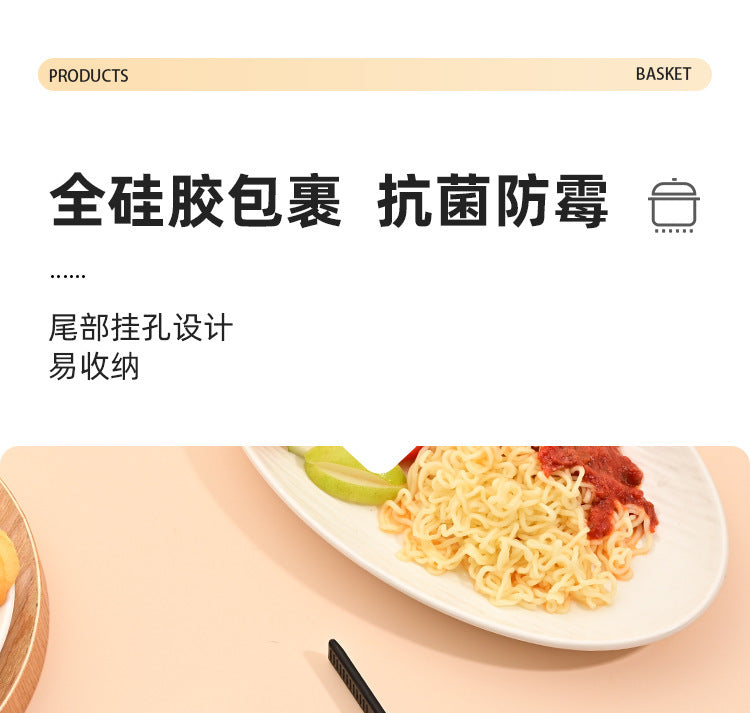 Silicone food clip steak V clip salad clip kitchen high temperature food barbecue bread food fish shovel clip