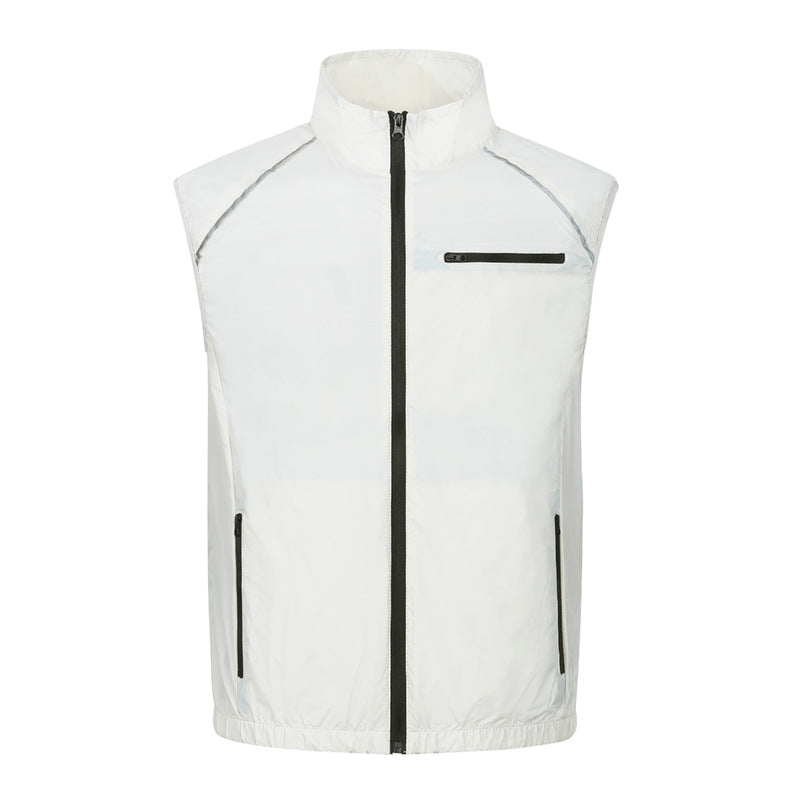 Wholesale air conditioning clothing sleeveless summer heatstroke prevention and cooling clothing with fan construction site labor protection clothing cross-border Japanese and Korean explosions