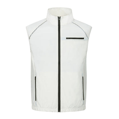 Wholesale air conditioning clothing sleeveless summer heatstroke prevention and cooling clothing with fan construction site labor protection clothing cross-border Japanese and Korean explosions