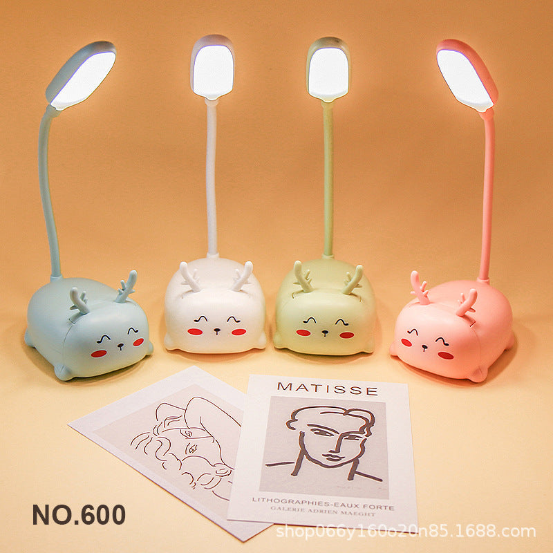 Factory direct creative cute girl heart mini small table lamp led bedroom bedroom bedside eye protection night light