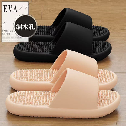 Mute Leakage Slippers Women's Bathroom Bath Non-Slip Home Indoor Toilet Hollow Hole Eva Slippers