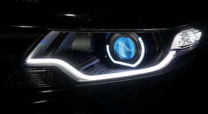 3.0 inch 2.5 inch lens decorative cover square angel eye integrated cover sports LED aperture hood
