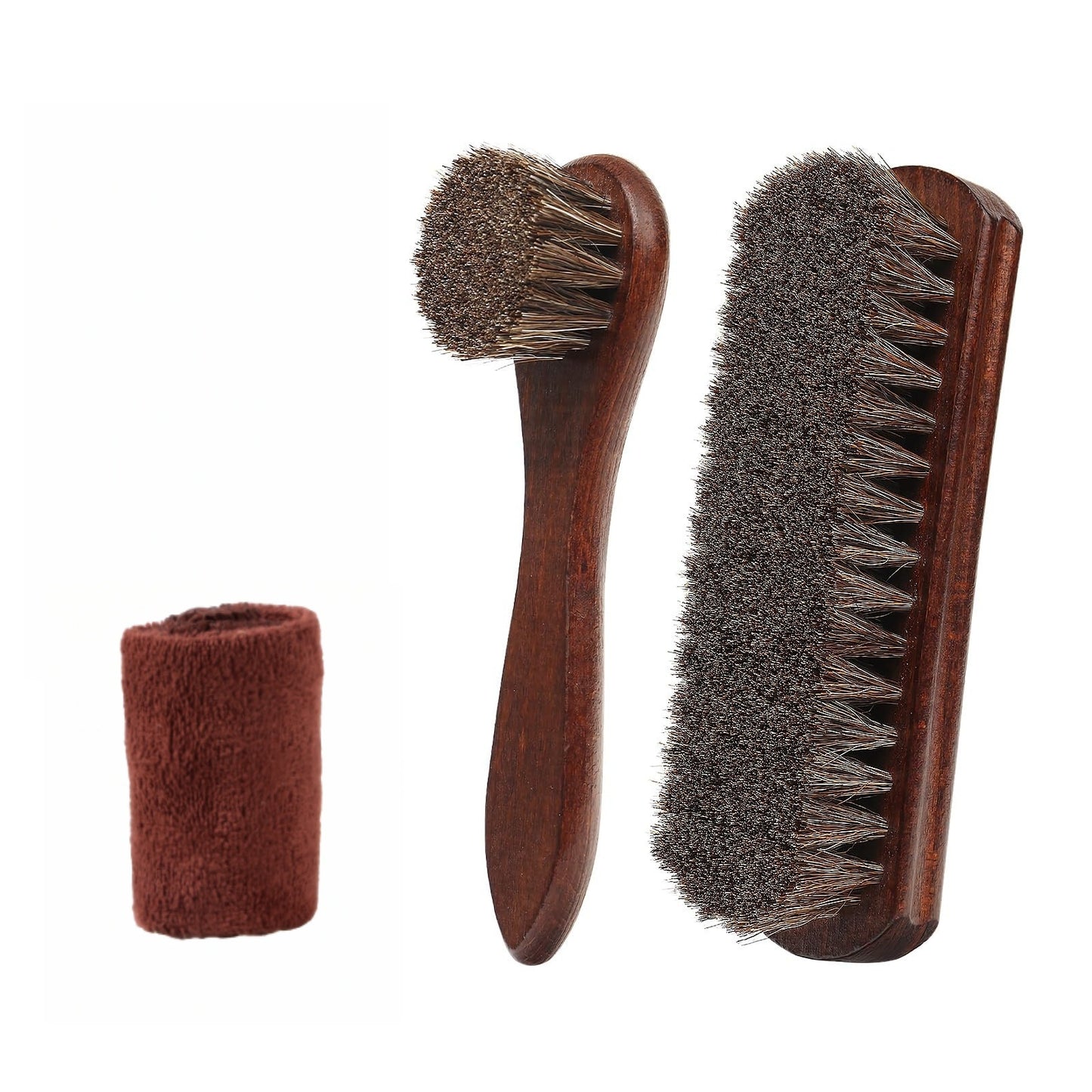 Horsehair Oiling Brush, Export High-End Horsehair Brush, Horsehair Beech Wood Brush, Leather Cleaning Supplies, Horsehair Shoe Brush Set