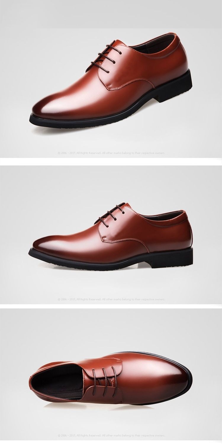 [100% cowhide] 2023 new autumn genuine leather shoes men's non-slip breathable business work shoes dad shoes