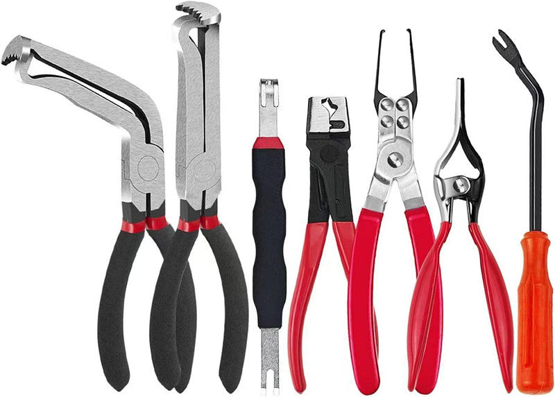 Red and black elbow 60 degree power-off pliers bolt pliers multi-purpose pliers car oil pipe separation harness pliers cross-border pliers