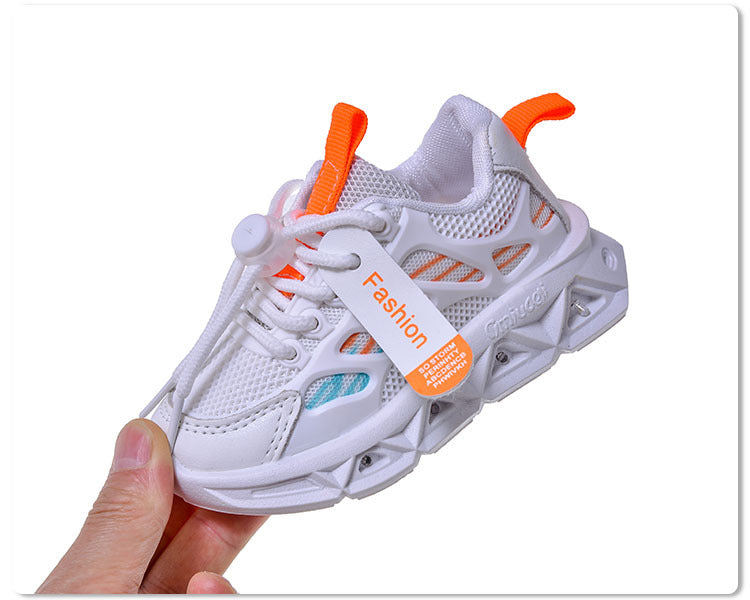 Light-Up Children's Shoes 2025 Spring & Fall New Led Light-Up Soft-Soled Sports Shoes for Small and Medium-Sized Children Women's Fashionable Casual Dad Shoes