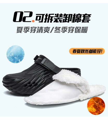 Cotton Slippers for Home, High-End Outer Wear, 2025 Winter New Cross-Border Cotton Shoes Manufacturer Wholesale Cotton Tow