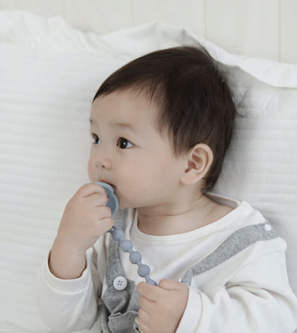 Ins Nordic Style New Plastic Clip Silicone Chain Baby Toy Grinding Stick Tooth Gum Silicone Chain Nipple Anti-losing Rope