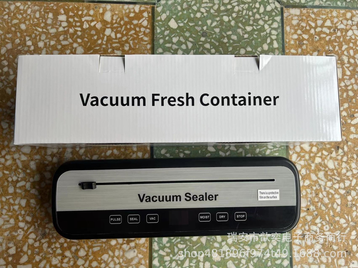 Vacuum Sealing Machine Food Preservation Machine Kitchen Plastic Household Vacuum Packaging Machine Wet and Dry Knife Cutting Sealing Machine