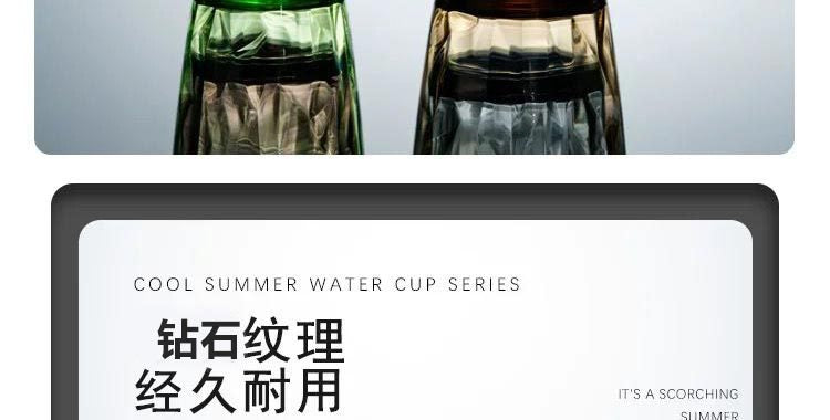 Acrylic Pc Colorful Water Cup, Juice Cup, Drink Cup, Heat-Resistant Restaurant Tea Cup, Mouthwash Cup, Plastic Beer Cup