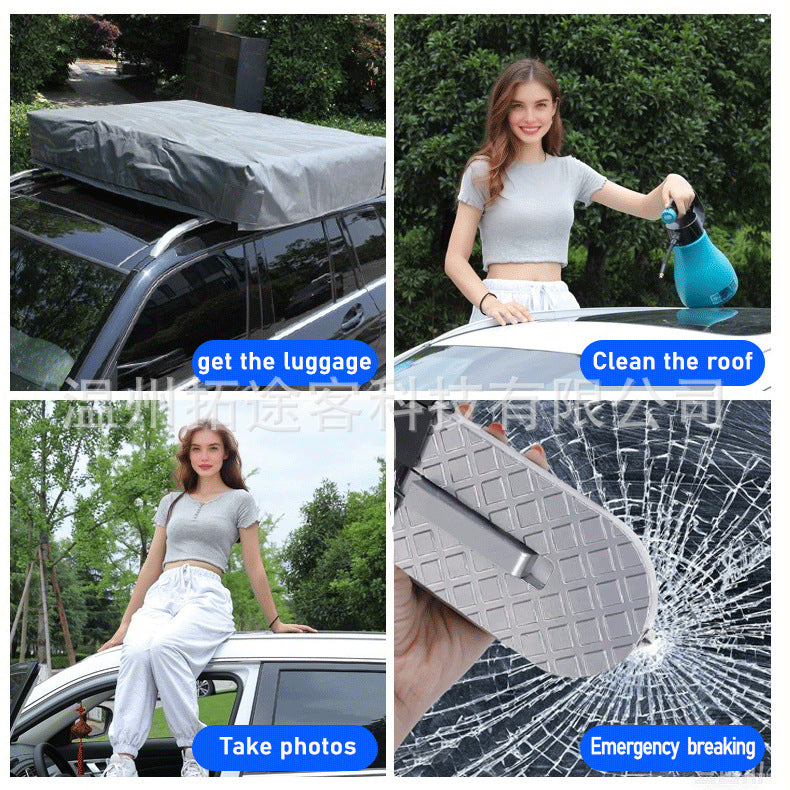 Car Assist Pedal for Climbing onto the Roof, Door Pedal, Car Door Step, Lightweight and Foldable