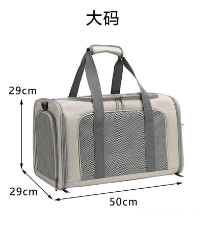 Cat Bag Outgoing Portable Large Capacity Breathable Cat Car Cage Cat Cage Dog Bag Portable Crossbody Foldable Pet Bag