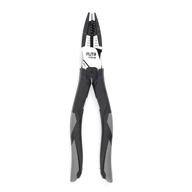 [Forte Industrial Multifunctional Wire Stripping Pliers] Pointed-nose Pliers Oblique Pliers Biaxial Cutting Pliers Labor-saving Vise