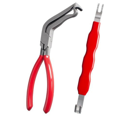 Red and black elbow 60 degree power-off pliers bolt pliers multi-purpose pliers car oil pipe separation harness pliers cross-border pliers