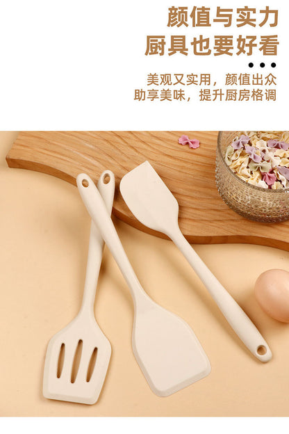 in stock Mini All-inclusive Silicone Kitchenware suit small size Silicone Soup Spoon Secret Shovel Household Non-stick Cookware for Children