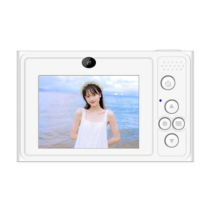 Explosions student campus camera CCD entry-level portable small high-definition digital card machine double camera can take selfies