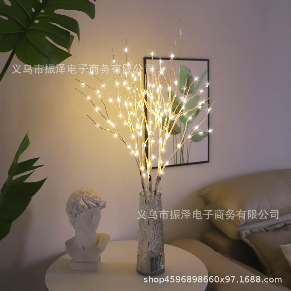 New 50LED branch modeling lamp simulation birch home party atmosphere decoration landscape luminous tree lamp