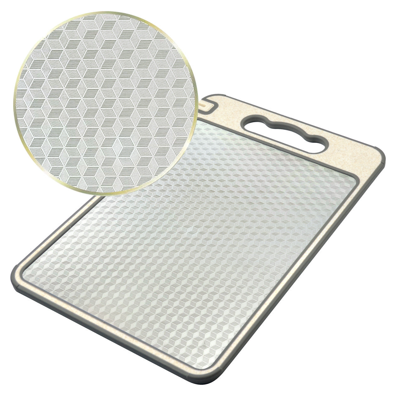 Amazon Cross-border Explosions Stainless Steel Wheat Straw Double-sided Cutting Board Thickened Anti-skid Cutting Board Cutting Board Source Factory
