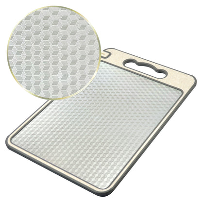 Amazon Cross-border Explosions Stainless Steel Wheat Straw Double-sided Cutting Board Thickened Anti-skid Cutting Board Cutting Board Source Factory