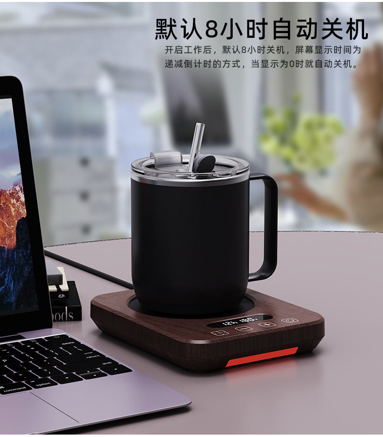 New 80-Degree Constant Temperature Coaster with Adjustable Temperature and Timed Insulation for Coffee Cups, Hot Milk Heating Coaster Base, Cup Warmer