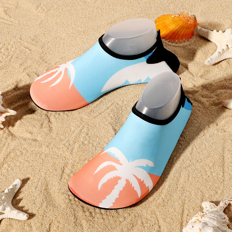 Cross-border new beach shoes quick-drying non-slip soft bottom outdoor wading shoes indoor fitness floor socks yoga shoes