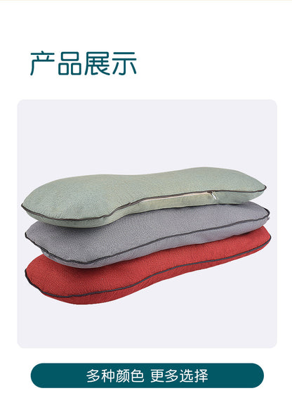 Tiktok hot heating Wormwood bone pillow Wormwood pillow Ice Silk bone cool pillow multifunctional cervical pillow factory wholesale