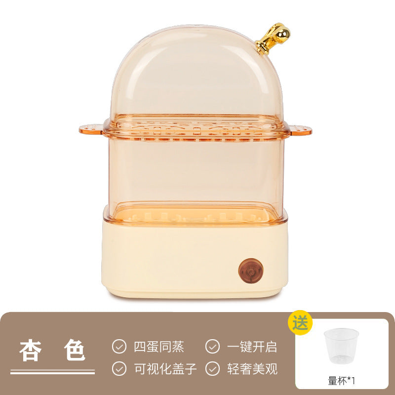Mini Egg Boiler 2024 New Arrival Regular One-person Egg Steamer Automatic Power-off Household Small Smart