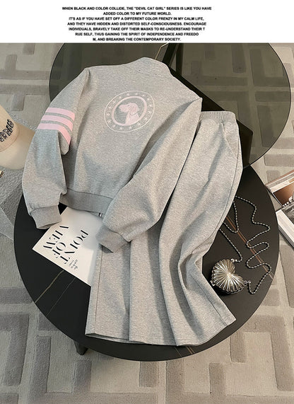 Spring Women's Shenzhen Nanyou New High-end Sense Fried Street Sweatshirt Dress Slim-fit Hip Skirt Two-piece Dress