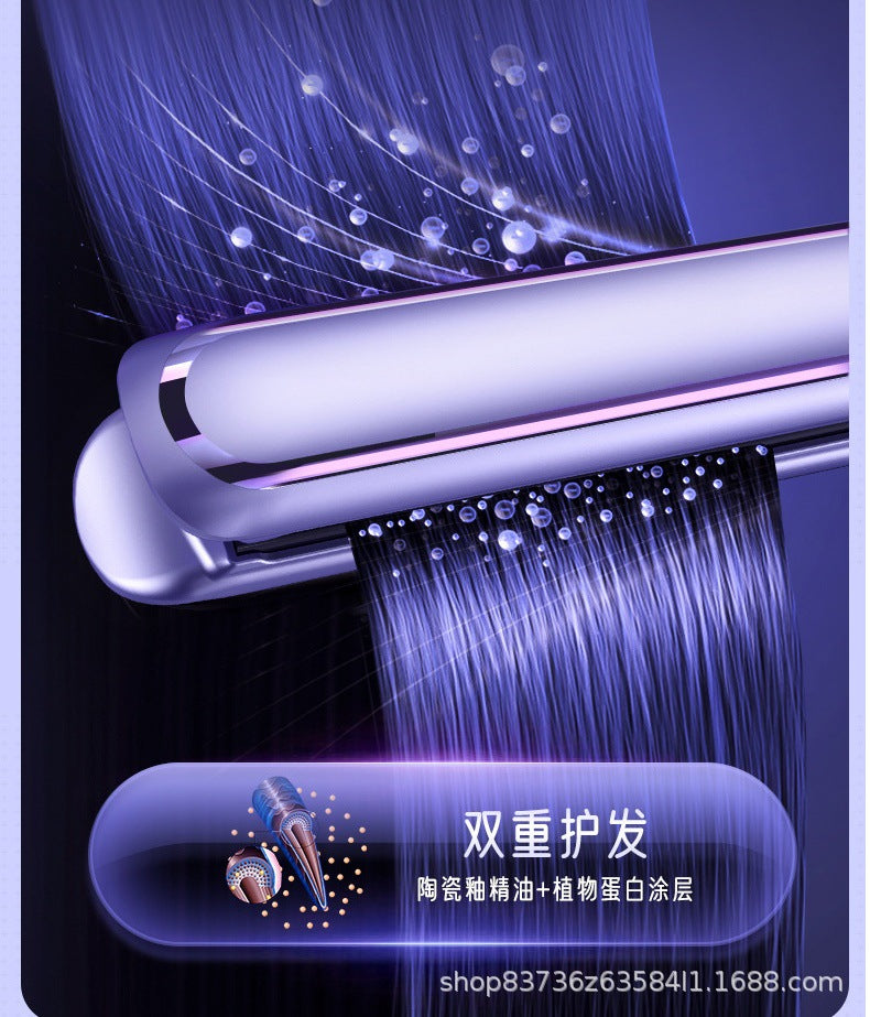 A generation of cross-border straight roll dual-purpose hair straightener portable electric splint hair salon household wet and dry curling iron