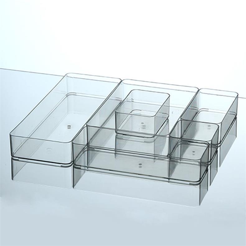 Desktop Storage Box Dormitory Cosmetics Transparent Basket Acrylic Drawer Mask Organizer Box Snack Sundry Storage Rack