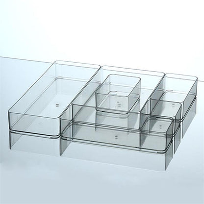 Desktop Storage Box Dormitory Cosmetics Transparent Basket Acrylic Drawer Mask Organizer Box Snack Sundry Storage Rack