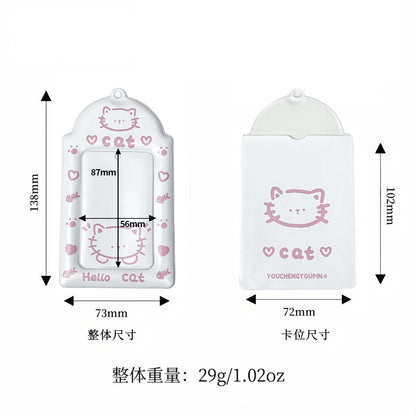 Supply Original Card Sleeve Small Card PVC Earth Flavor Star-chasing Aidou Campus Card Storage Card Bag Display Pendant Protective Cover