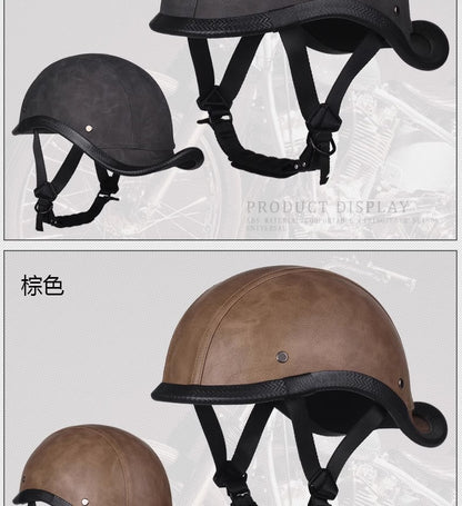 New National Standard 3C Retro Flip-Up Helmet for Women, Motorcycle Half-Helmet for Men, Electric Scooter Helmet, Cruiser Helmet for Riding