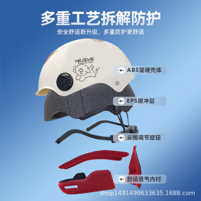 Summer helmet electric car 3C certification Four Seasons Universal half helmet female safety helmet battery motorcycle helmet