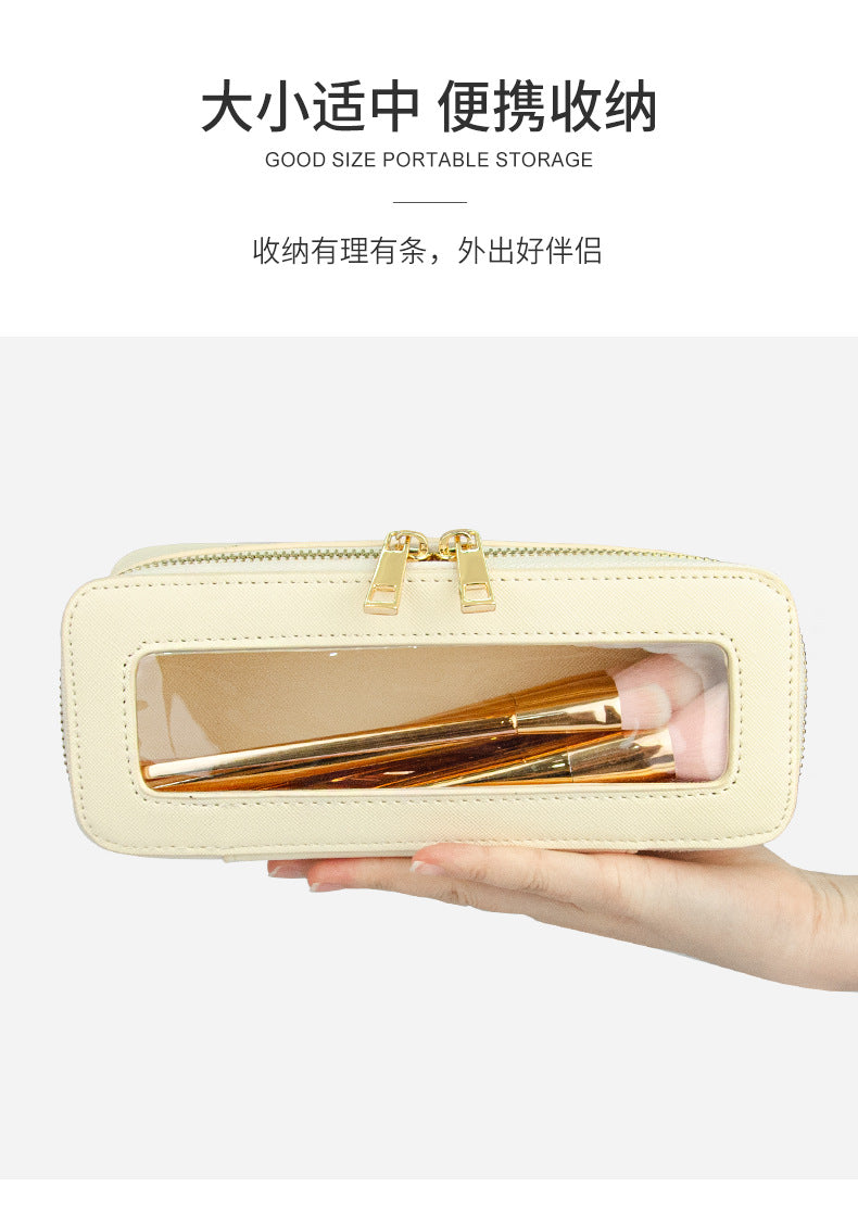 Small single custom high-level cosmetic brush storage box cross-border exquisite beauty storage bag portable texture cosmetic bag
