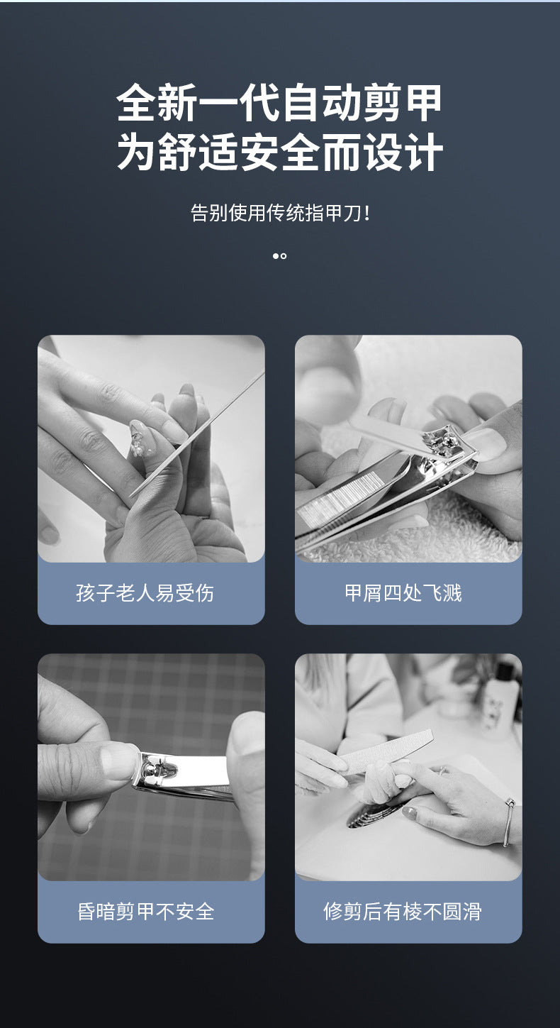 Mini Electric Nail Clipper high quality Ultra Quiet with Light Adult Nail Art Rechargeable Nail Grinder Automatic Nail Clipper