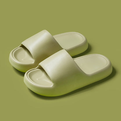 Korean Style Non-Slip Soft-Soled Eva Slippers for Women in Summer Bathroom Bathing Couples Thick-Soled Home Sandals