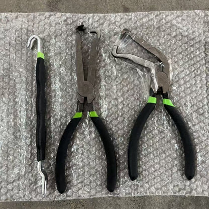 Red and black elbow 60 degree power-off pliers bolt pliers multi-purpose pliers car oil pipe separation harness pliers cross-border pliers