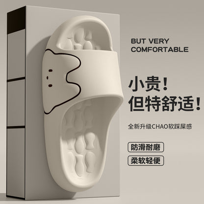 Cross-Border Online Sales Slippers for Men Summer 2025 New Indoor Home Non-Slip Silent Thick-Soled Cute Sandals for Women