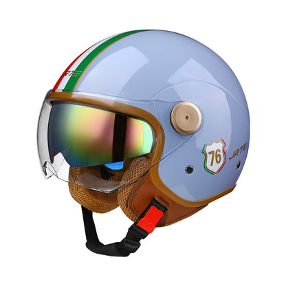3c certified motorcycle helmet electric car helmet Harley universal battery car Four Seasons universal personality half helmet