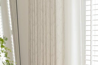 Cream Style Jacquard Curtain for Bedroom Premium Chenille Shading Living Room Bedroom French Light Luxury Shaoxing Curtain
