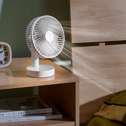 Cassidorf USB small electric fan 6 inch shaking head rechargeable 8 inch dormitory office desktop fan